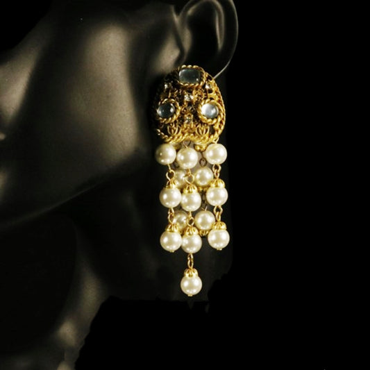 Boucles d’oreilles à clips vintage élégantes