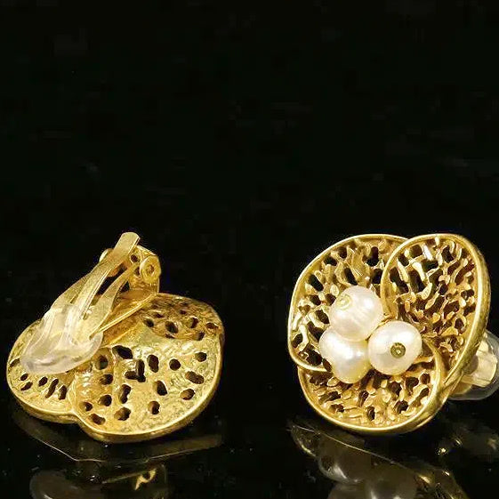 bijou élégant ensemble broche et boucles boucles d’oreilles à clips boucles d’oreilles à clips broche fleur calla bijou fait main